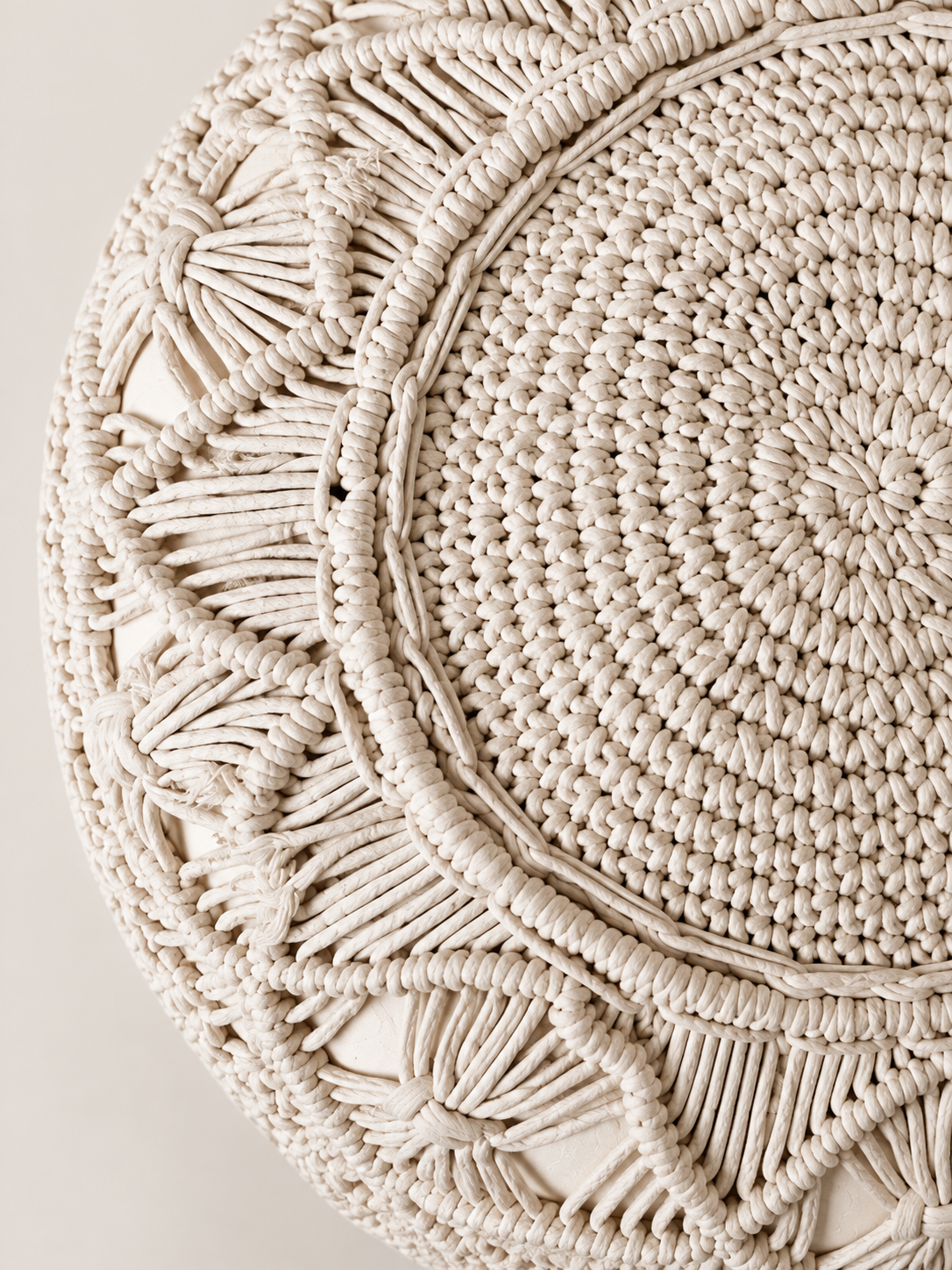 Puff Chiapas – Macramé Natural