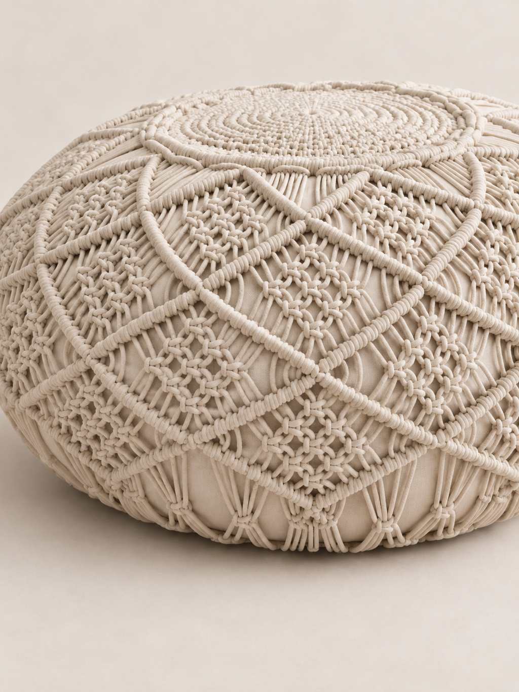 Puff Chiapas – Macramé Natural