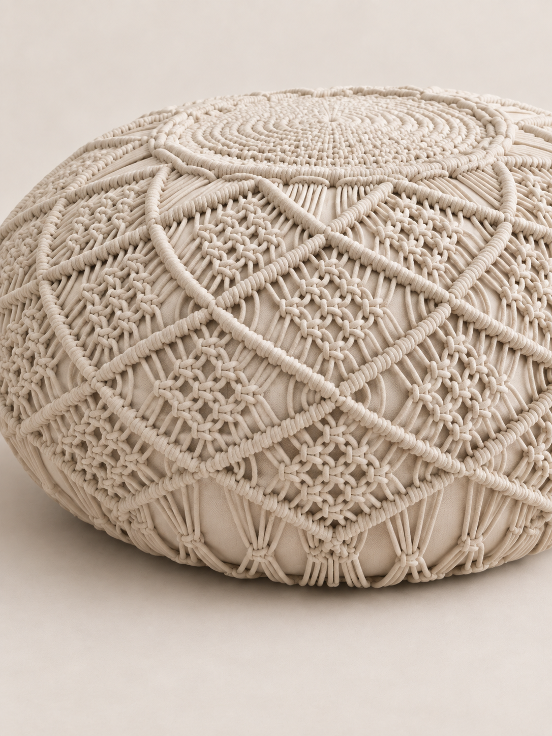 Puff Chiapas – Macramé Natural